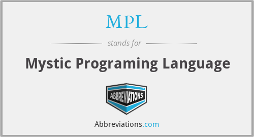 What does programing language stand for?